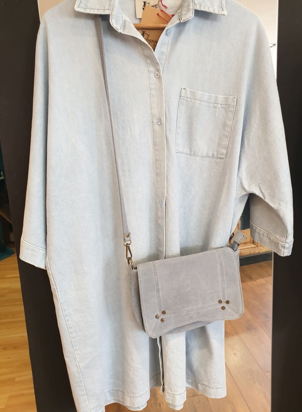 Robe chemise en jean